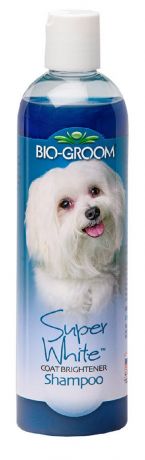 Bio-groom Super White Shampoo – Био-грум шампунь для собак с белой и светлой шерстью (355 мл)