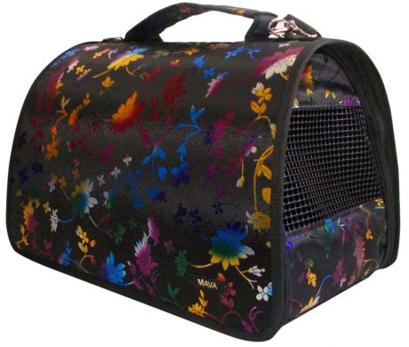 Dogman сумка-переноска «Люкс Mava» № 3, лето, черная, 43 х 27 х 27 см (1 шт)