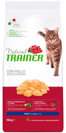 Trainer Natural Adult Cat With Chicken для взрослых кошек с курицей (1,5 кг)