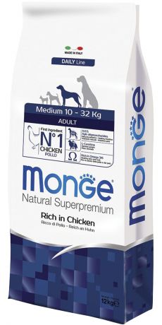 Monge Dog Medium Adult для взрослых собак средних пород (12 кг)