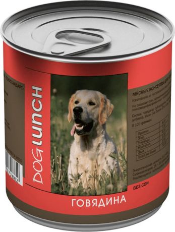 Dog Lunch для взрослых собак с говядиной в желе (750 гр)