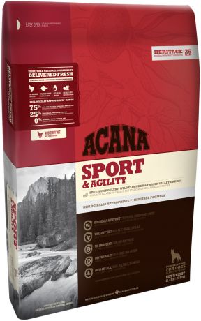 Acana Sport & Agility для активных собак и щенков всех пород (17 кг)
