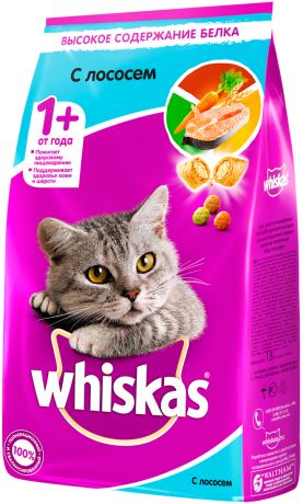 Whiskas аппетитный обед для взрослых кошек c лососем с нежным паштетом (0,35 кг)