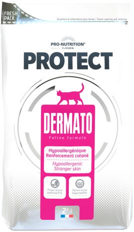 Flatazor Protect Dermato для взрослых кошек при аллергии (0,4 кг)