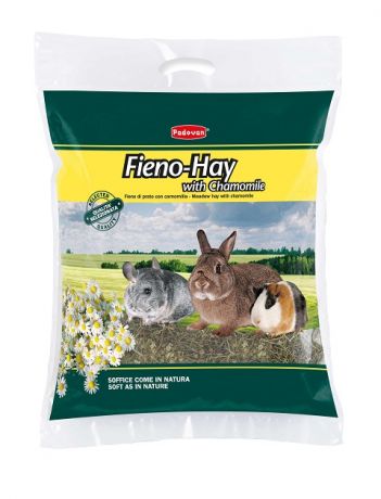 Padovan Fieno-hay With Chamomile сено с луговыми травами и ромашкой для грызунов и кроликов (700 гр)