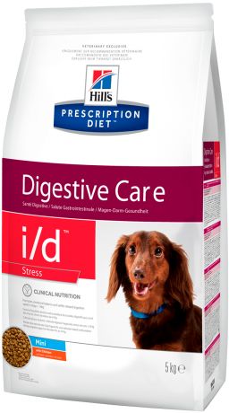 Hill's Prescription Diet I/d Digestive Care Stress Mini для взрослых собак маленьких пород при заболеваниях желудочно-кишечного тракта в стрессовых ситуациях (1,5 кг)