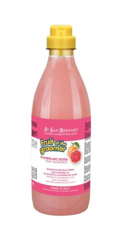 Isb Fruit Of The Grommer Pink Grapefruit Shampoo Ив Сан Бернард шампунь восстанавливающий Розовый грейпфрут с витаминами для среднешерстных собак и кошек (1 л)