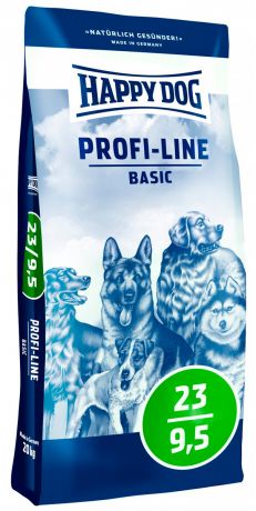 Happy Dog Profi-line Basic 23/9,5 для взрослых собак всех пород (20 кг)