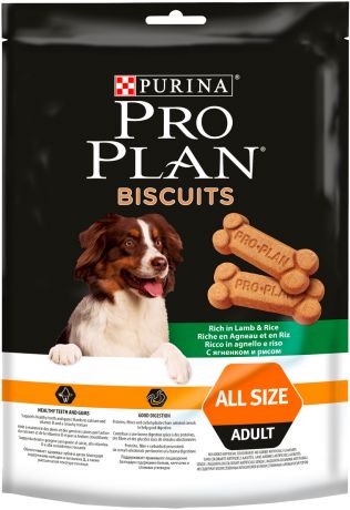 Лакомство Pro Plan Biscuits для собак с ягненком и рисом (400 гр)
