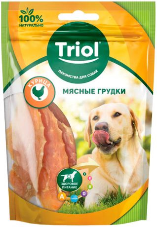 Лакомство Triol для собак мясные грудки с курицей (70 гр)