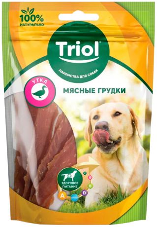 Лакомство Triol для собак мясные грудки с уткой (70 гр)