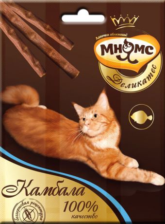 Лакомство мнямс деликатес для кошек палочки с камбалой (1 шт)