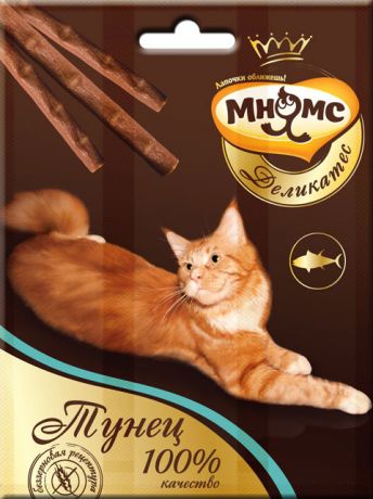 Лакомство мнямс деликатес для кошек палочки с тунцом (1 шт)
