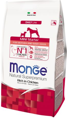 Monge Dog Mini Starter для щенков маленьких пород, беременных и кормящих сук (1,5 кг)