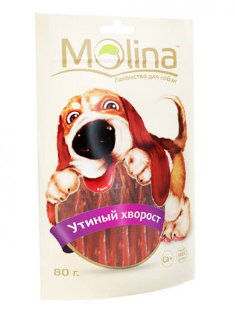 Лакомство Molina для взрослых собак утиный хворост (80 гр)