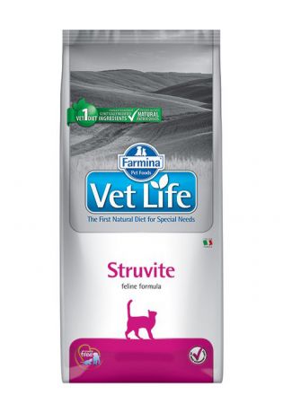 Farmina Vet Life Feline Struvite для взрослых кошек при мочекаменной болезни (струвиты) (0,4 кг)