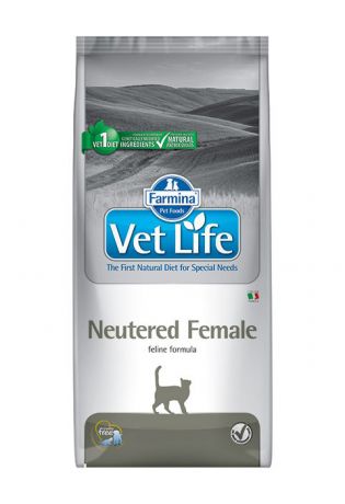 Farmina Vet Life Feline Neutered Female для взрослых стерилизованных кошек (10 кг)