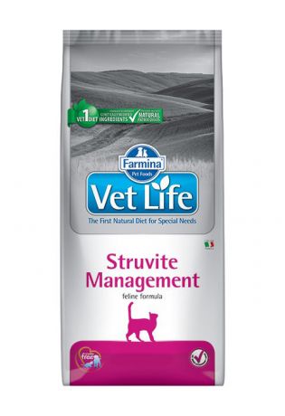 Farmina Vet Life Feline Struvite Management для взрослых кошек при мочекаменной болезни (струвиты) и цистите (2 кг)