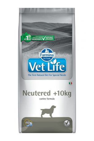 Farmina Vet Life Canin Neutered для взрослых кастрированных и стерилизованных собак весом более 10 кг (2 кг)