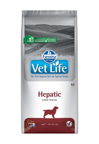 Farmina Vet Life Canin Hepatic для взрослых собак при заболеваниях печени (12 кг)