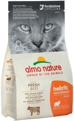 Almo Nature Adult Cat Beef & Rice для взрослых кошек с говядиной и рисом (0,4 кг)
