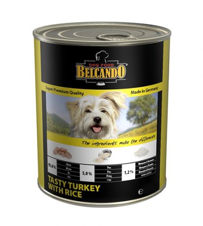 Belcando Tasty Turkey With Rice для взрослых собак с индейкой и рисом (400 гр х 24 шт)