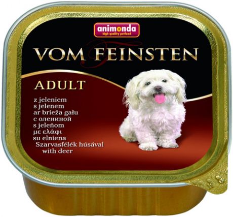 Animonda Vom Feinsten Adult Mit Hirsch для взрослых собак с олениной 150 гр (150 гр х 22 шт)