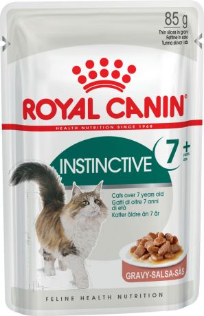 Royal Canin Instinctive 7+ для пожилых кошек старше 7 лет в соусе 85 гр (85 гр х 12 шт)