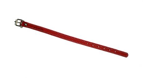 Ошейник для собак кожаный красный 22 - 29 см x 14 мм Аркон (1 шт)