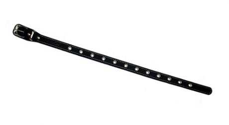 Ошейник для собак кожаный универсальный черный 44 см x 20 мм Аркон (1 шт)