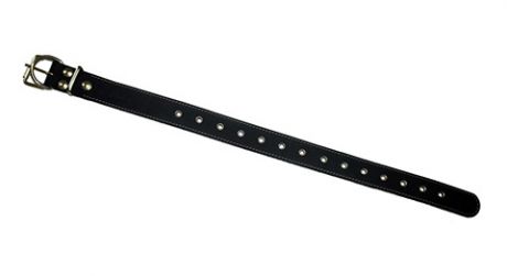 Ошейник для собак кожаный универсальный черный 60 см x 35 мм Аркон (1 шт)