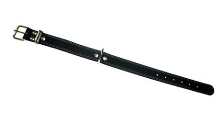 Ошейник для собак кожаный черный 46 - 60 см x 35 мм Аркон (1 шт)