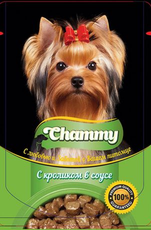 Chammy для взрослых собак с кроликом в соусе 85 гр (85 гр)