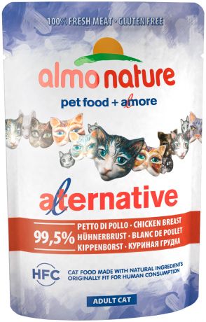 Almo Nature Cat Alternative для взрослых кошек с куриной грудкой 55 гр (55 гр)