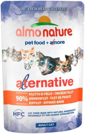 Almo Nature Cat Alternative для взрослых кошек с куриным филе 55 гр (55 гр)