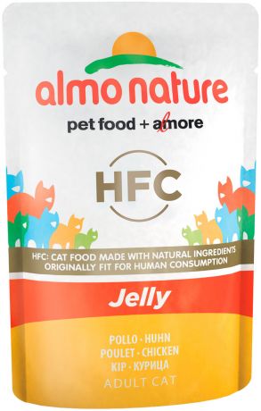 Almo Nature Cat Classic Jelly для взрослых кошек с курицей в желе 55 гр (55 гр)