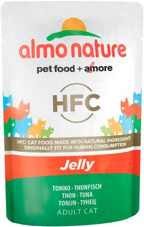 Almo Nature Cat Classic Jelly для взрослых кошек с тунцом в желе 55 гр (55 гр)