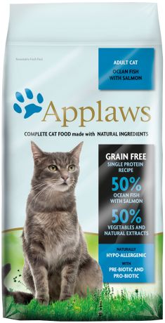 Applaws Adult Cat Ocean Fish Grainfree беззерновой для взрослых кошек с океанической рыбой (0,35 кг)
