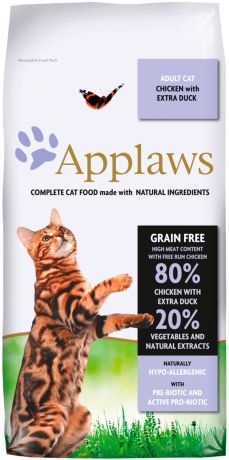 Applaws Adult Cat Chicken & Duck Grainfree беззерновой для взрослых кошек с курицей и уткой (0,4 кг)