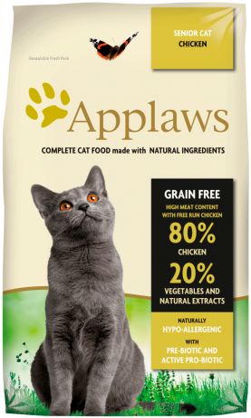 Applaws Senior Cat Chicken Grainfree беззерновой для пожилых кошек с курицей и овощами (0,4 кг)