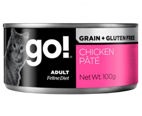Go! Adult Cat Grain Free Chicken Pate беззерновые для взрослых кошек паштет с курицей (100 гр)