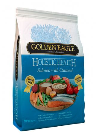 Golden Eagle Holistic Health Dog Adult Salmon & Oatmeal для взрослых собак всех пород с лососем и овсянкой (12 кг)