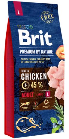 Brit Premium By Nature Adult L для взрослых собак крупных пород (3 кг)