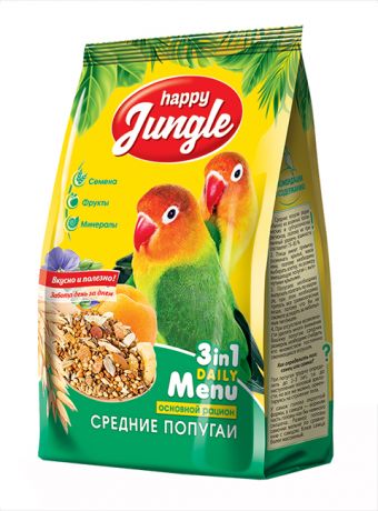 Happy Jungle для средних попугаев (500 гр)