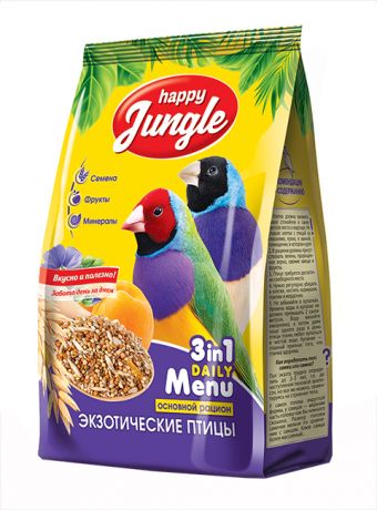 Happy Jungle для экзотических птиц (500 гр)