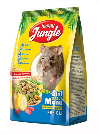 Happy Jungle для декоративных крыс (400 гр)