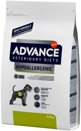 Advance Veterinary Diets Hypoallergenic для взрослых собак при заболеваниях желудочно-кишечного тракта и пищевой аллергии (2,5 кг)