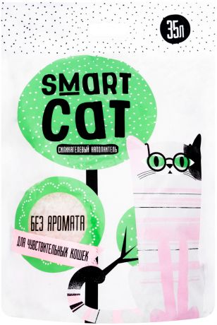 Smart Cat наполнитель силикагелевый для туалета чувствительных кошек без запаха (1,66 кг)