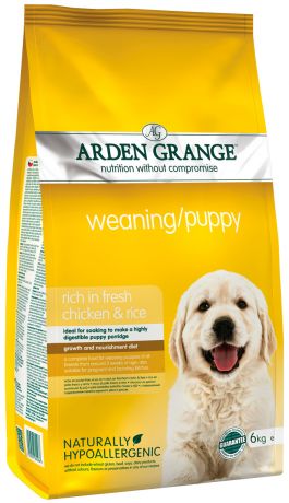 Arden Grange Weaning Puppy для щенков всех пород с курицей и рисом (2 кг)