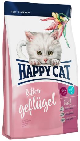 Happy Cat Supreme Kitten для котят с птицей (1,4 кг)